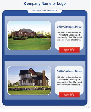 Real Estate Website Templates on Real Estate Newsletter Templates Free