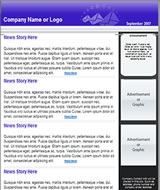 Newsletter Template Gratis. Template html, css, php, web, psd