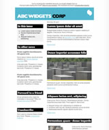 Newsletter Template Gratis. Template html, css, php, web, psd