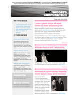 Newsletter Template Gratis. Template html, css, php, web, psd