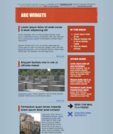 Newsletter Template Gratis. Template html, css, php, web, psd