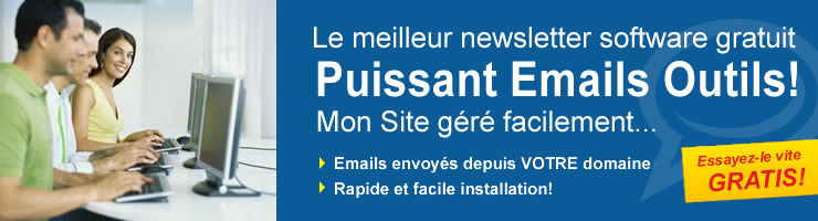 Newsletter et Emails. Envoyer emails