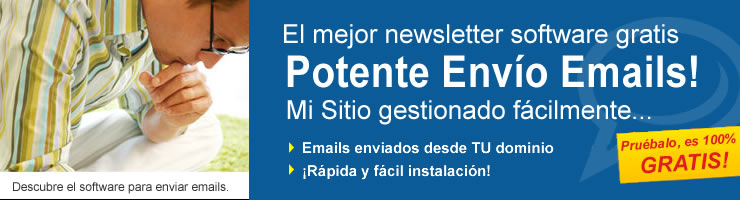 Enviar email. Programa para bulk email, newsletter software y email software